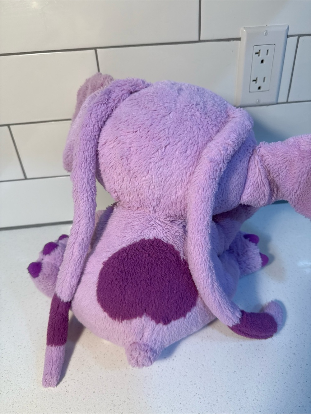 Disney Purple Stitch Plush with Heart Chest - Picture 5 of 10